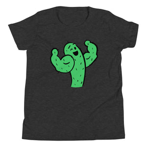 Succulent biceps funny cactus Youth Short Sleeve T-Shirt