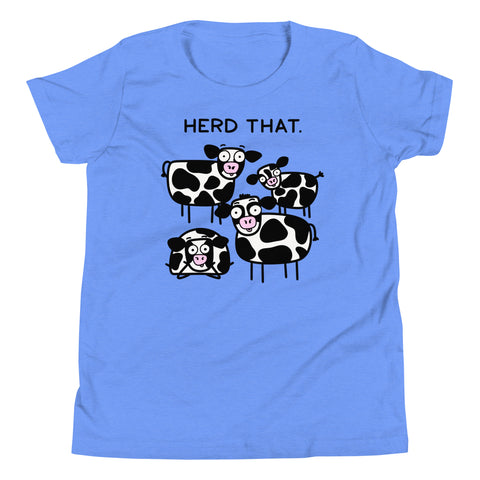 Herd that funny cows Youth Short Sleeve T-Shirt