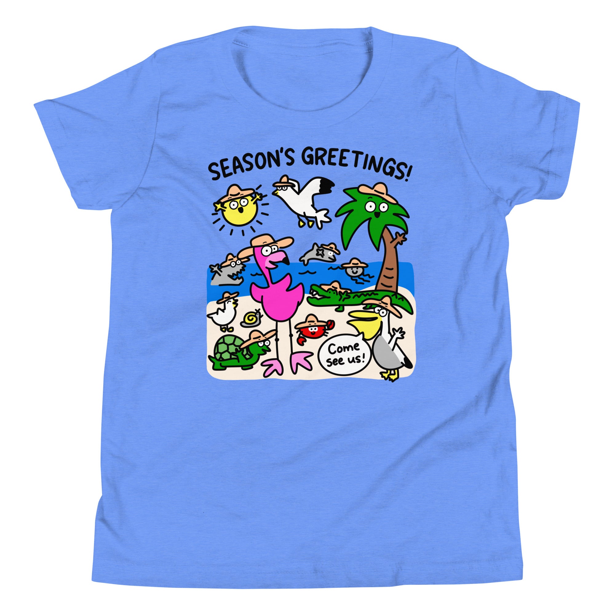 Cute beach Youth Short Sleeve T-Shirt