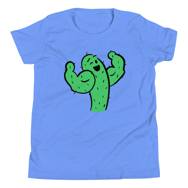 Succulent biceps funny cactus Youth Short Sleeve T-Shirt