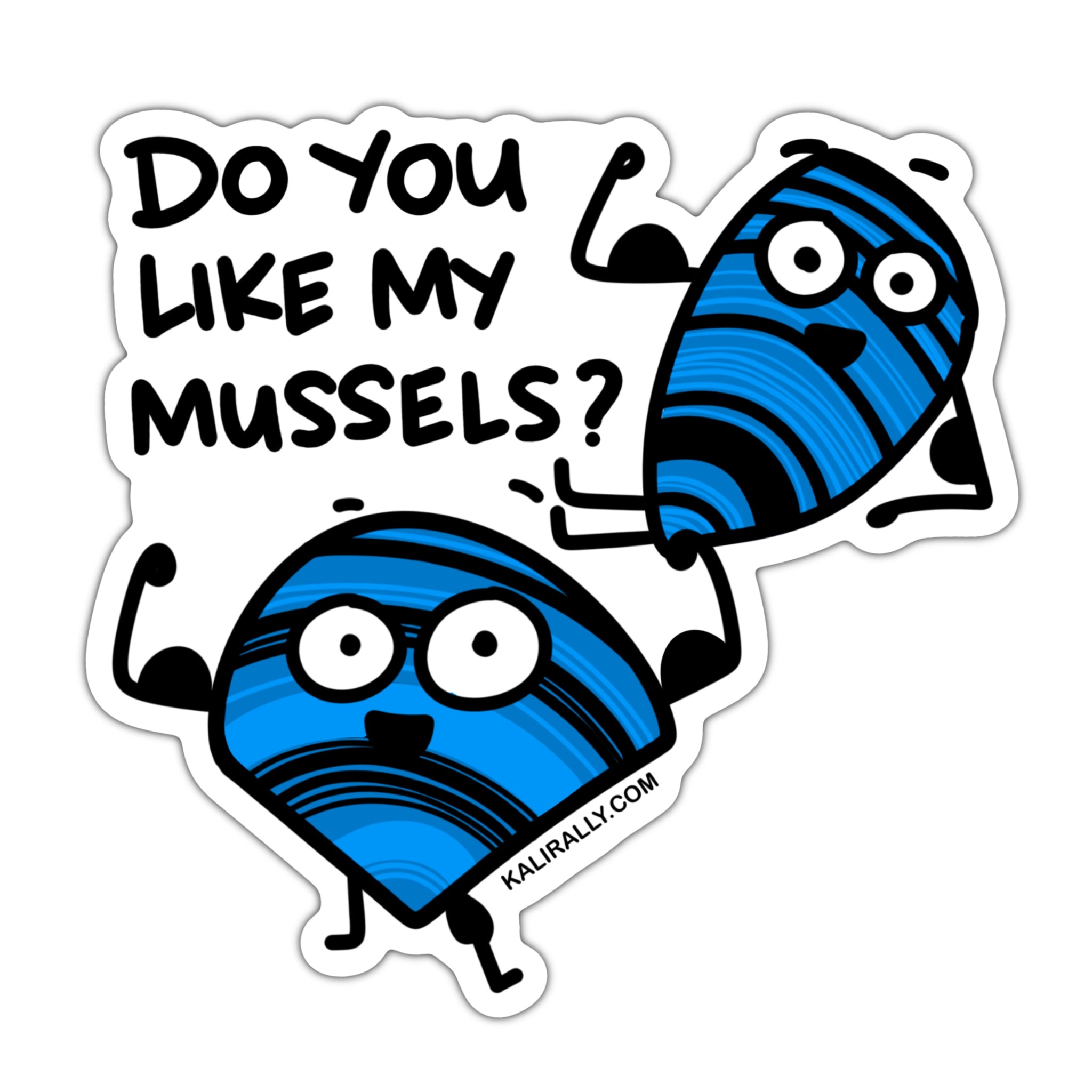 Do you like my mussels sticker, funny muscles sticker, cute gym sticker, weightlifting decal, Beach sticker, waterproof vinyl sticker