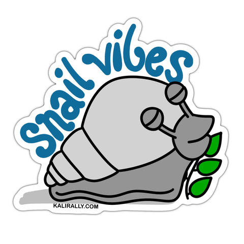Funny leisure sticker, snail vibes sticker, enjoy the process sticker, pet snail sticker, waterproof vinyl sticker